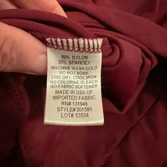 Jude Connally Women's Burgundy Jude Cloth Long Sleeve Chris Tunic Top Size Small - Picture 3 of 8